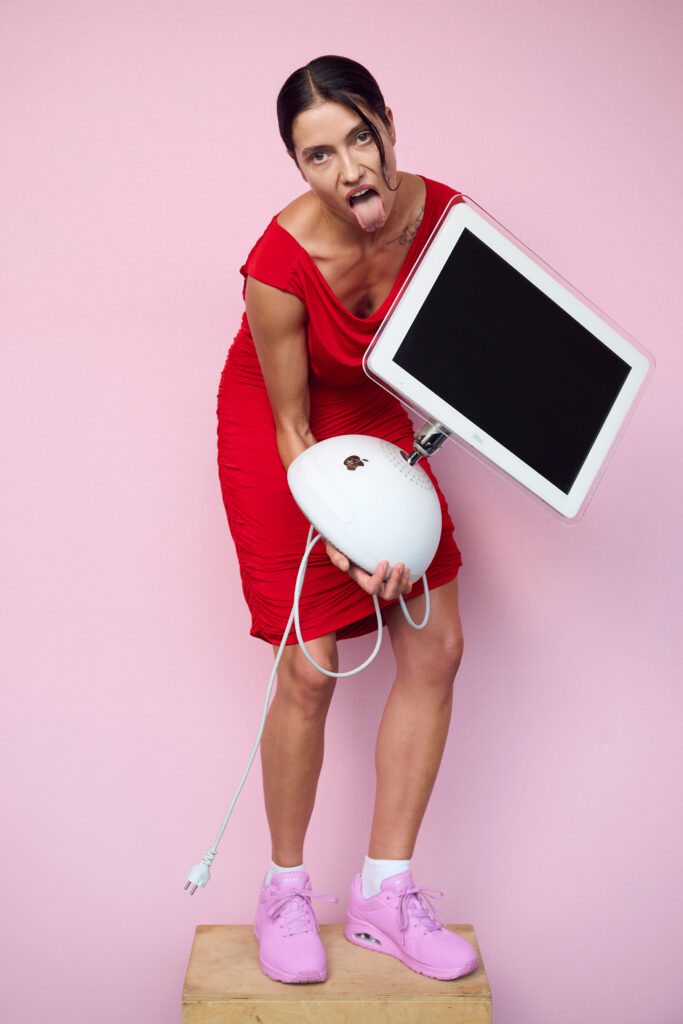MiA MiU posing for photo series inspired by Apple